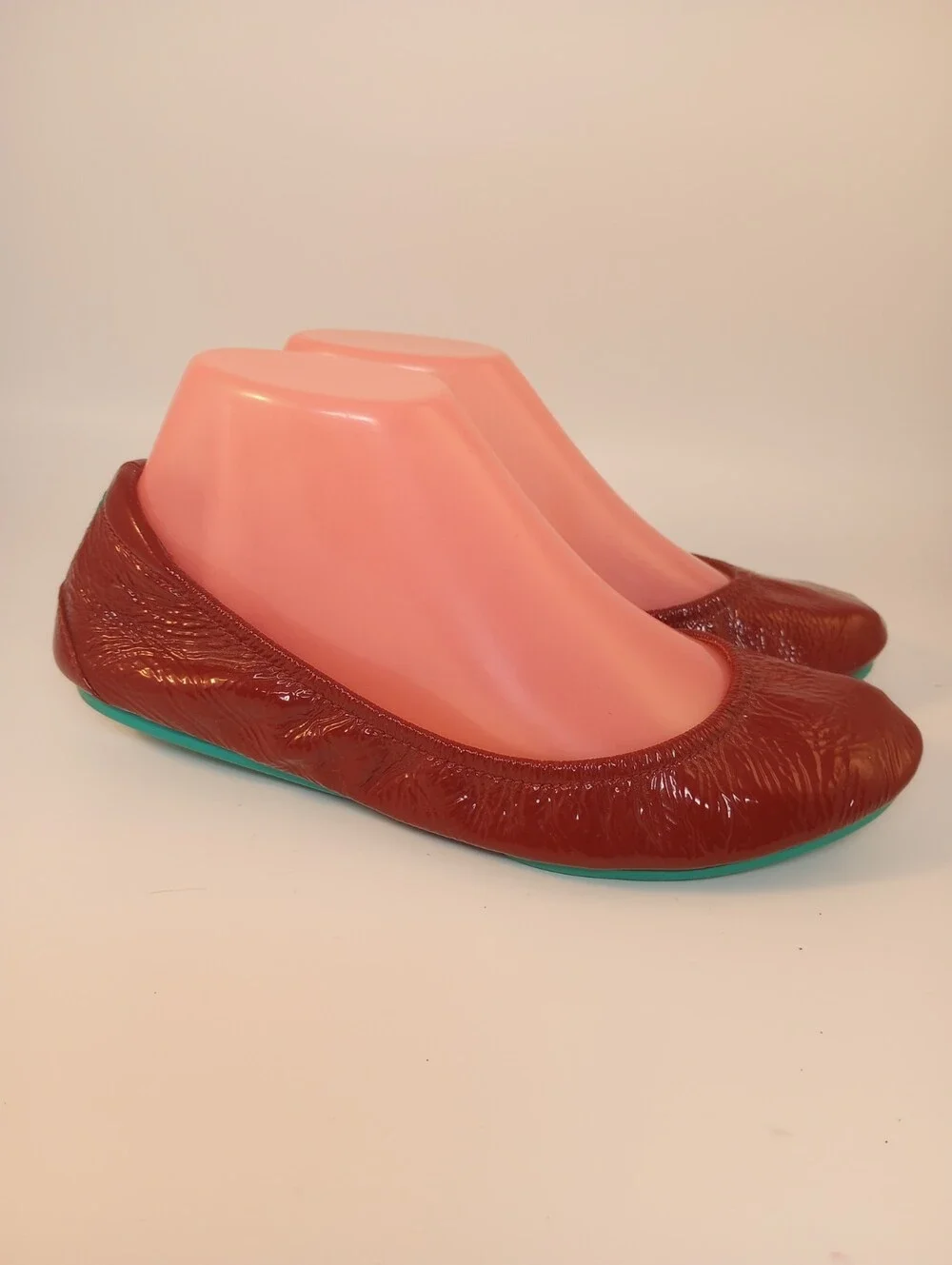 Tieks Women’s Size 7M Ruby🍒Red Patent Leather Foldable Ballet Flats Shoes